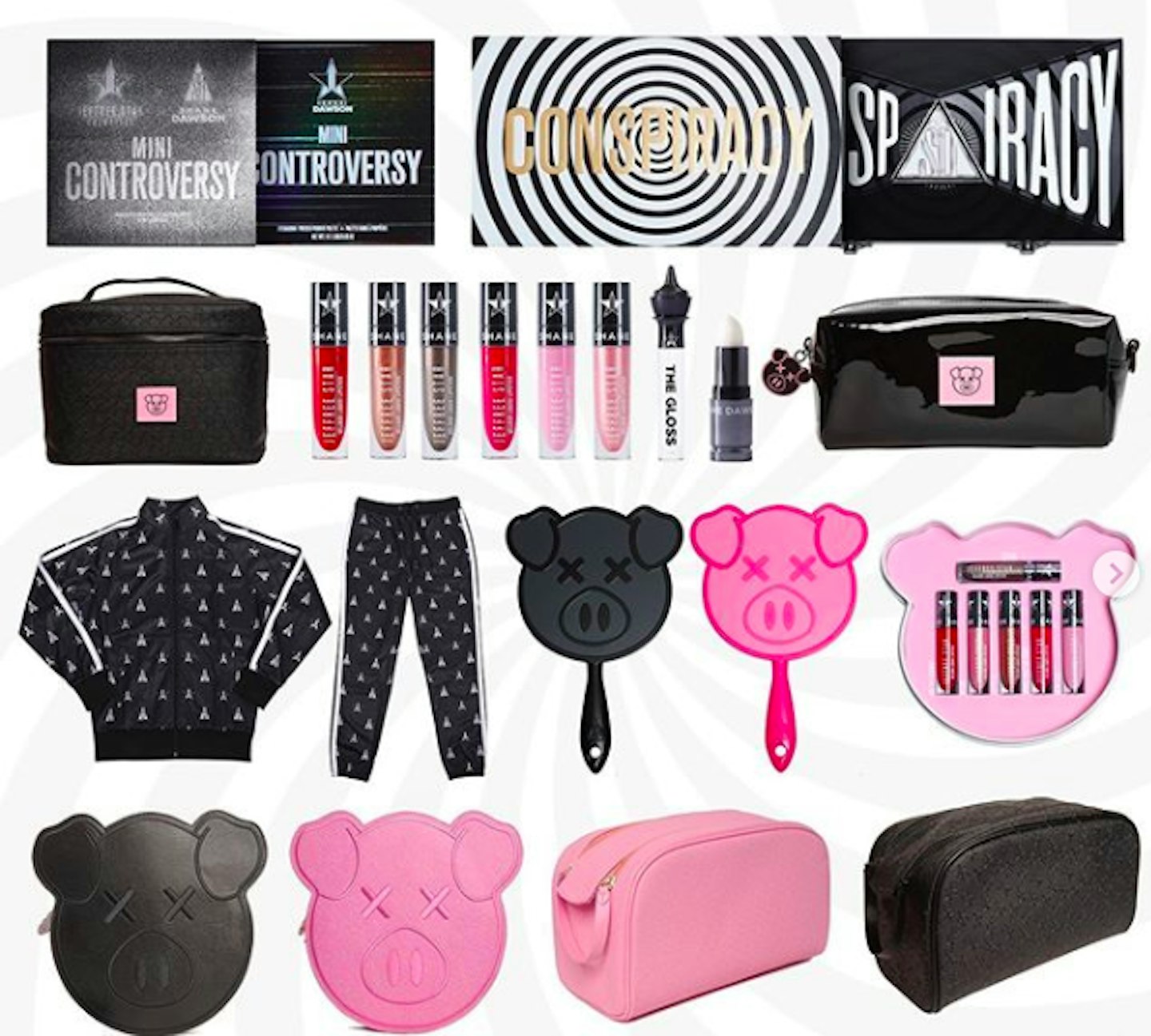 Shane dawson double zip makeup 2025 bag